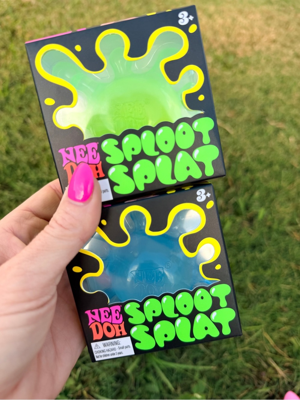 NEEDOH- SPLOOT SPLAT Set of 2 - Green Blue- NEW SEALED Squishy